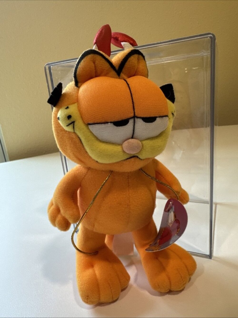 Play-By-Play Garfield Plush Russell Stover Cupid Plush Stuffed Toy Cat w Tag 9"